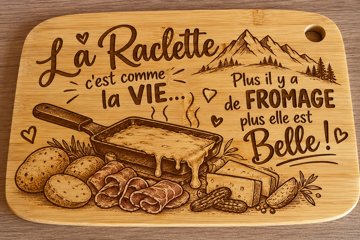 Planche à découper en bois personnalisée