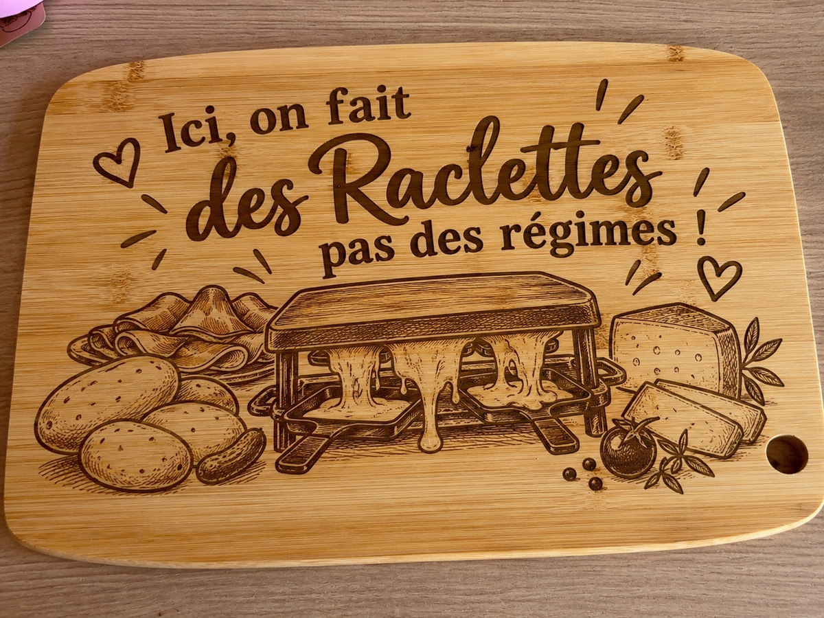 Planche à découper en bois personnalisée