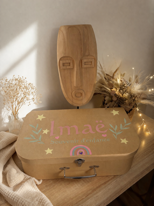 🎁 Boîte souvenir d’enfance personnalisée – cadeau naissance unique