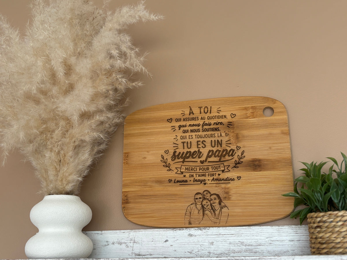 Planche à découper en bois personnalisée